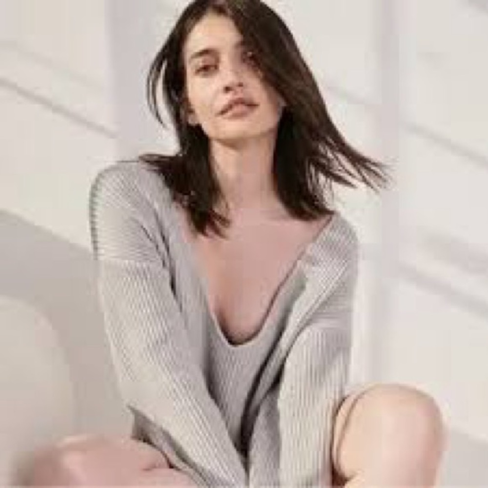 lunya | Sweaters | Lunya Cotton Silk Reversible Pullover In Mellow Grey - Picture 9 of 9